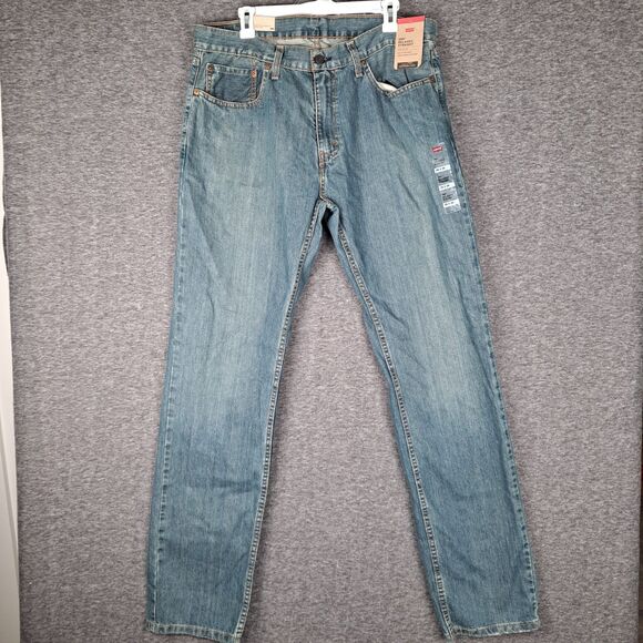 LEVI'S 559 Relaxed Fit Straight Leg Men Size 36x36 Denim Blue Stretch Cotton NWT - Picture 1 of 14
